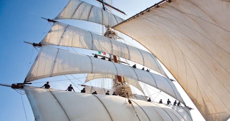 Sea Cloud II unter Segeln